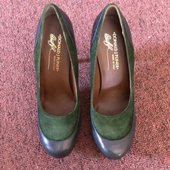 DONALD J Pliner Lennox khaki Green Suede platform Heels size 7.5 new!!!‎ - Picture 5 of 9
